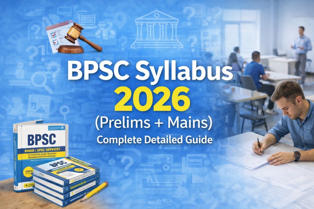 BPSC Syllabus 2026 (Prelims + Mains) – Complete Detailed Guide